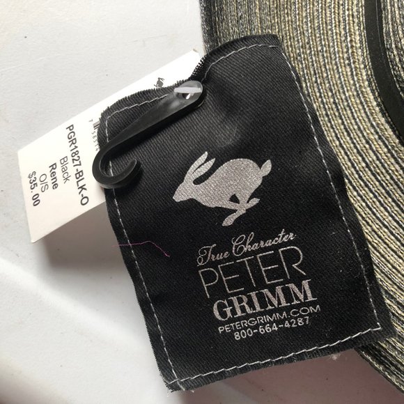 Peter Grimm Sun Hat Rene Brim Black True Character - Picture 4 of 8